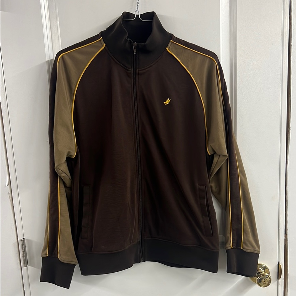Brown and Tan Track Jacket